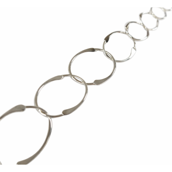 ΑΛΥΣΙΔΑ ΑΣΗΜΕΝΙΑ ΟΒΑΛ ΜΕ ΠΛΑΚΕ ΤΕΛΕΙΩΜΑ 925