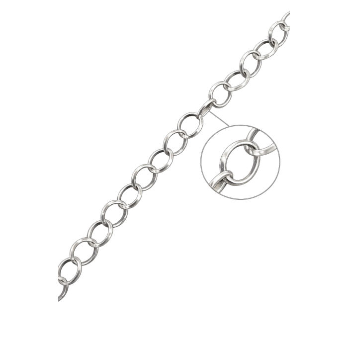 ΑΛΥΣΙΔΑ ΑΣΗΜΕΝΙΑ ΦΑΣΕΤΑ ΣΤΡΟΓΓΥΛΗ 925