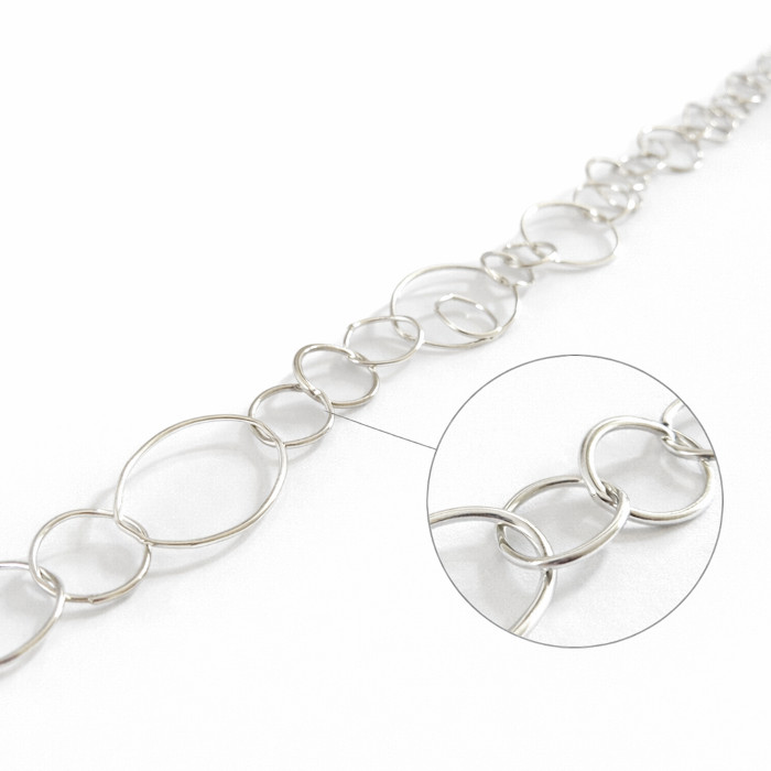 ΑΛΥΣΙΔΑ ΑΣΗΜΕΝΙΑ ΔΙΠΛΟΣ ΚΡΙΚΟΣ ΟΒΑΛ 925