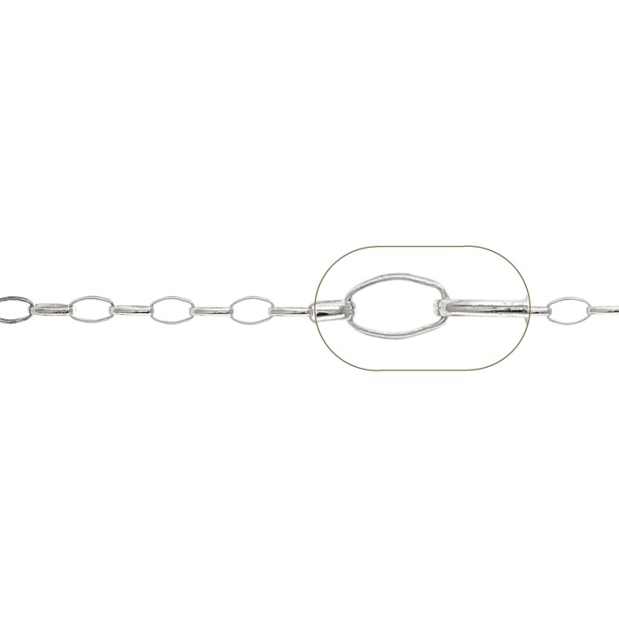 ΑΛΥΣΙΔΑ ΑΣΗΜΕΝΙΑ ROLO ΟΒΑΛ 925 ΑΛΥΣΙΔΑ ΑΣΗΜΕΝΙΑ ROLO ΟΒΑΛ 925