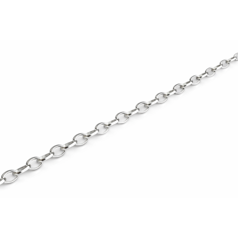 ΑΛΥΣΙΔΑ ΑΣΗΜΕΝΙΑ 7.0 x 4.7mm ΦΑΣΕΤΑ ΟΒΑΛ 925