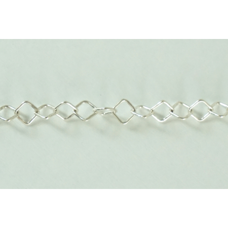 ΑΛΥΣΙΔΑ ΑΣΗΜΕΝΙΑ ΤΕΤΡΑΓΩΝΟΣ ΚΡΙΚΟΣ 925