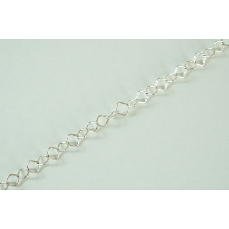 ΑΛΥΣΙΔΑ ΑΣΗΜΕΝΙΑ ΤΕΤΡΑΓΩΝΟΣ ΚΡΙΚΟΣ 925