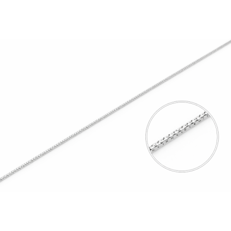 ΑΛΥΣΙΔΑ ΑΣΗΜΕΝΙΑ ΤΕΤΡΑΓΩΝΟ ΦΙΔΑΚΙ ΓΥΑΛΙΣΤΕΡΟ 925