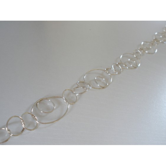 ΑΛΥΣΙΔΑ ΑΣΗΜΕΝΙΑ ΔΙΠΛΟΣ ΚΡΙΚΟΣ ΟΒΑΛ 925