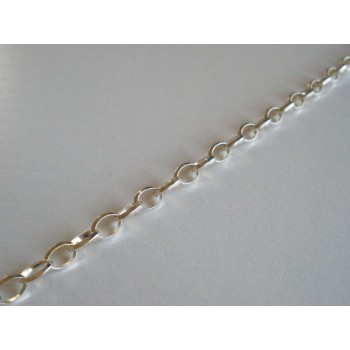 ΑΛΥΣΙΔΑ ΑΣΗΜΕΝΙΑ 7.0 x 4.7mm ΦΑΣΕΤΑ ΟΒΑΛ 925