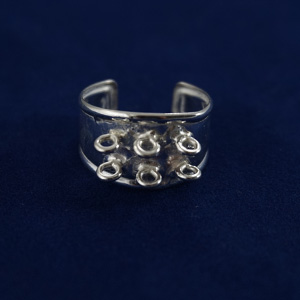 ΔΑΧΤΥΛΙΔΙ ΜΕ ΕΞΙ ΚΡΙΚΟΥΣ ΑΣΗΜΕΝΙΟ 925 ΔΑΧΤΥΛΙΔΙ ΜΕ ΕΞΙ ΚΡΙΚΟΥΣ ΑΣΗΜΕΝΙΟ 925