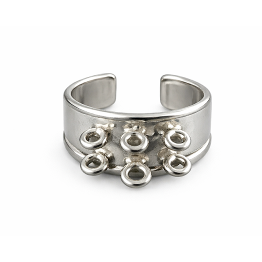 ΔΑΧΤΥΛΙΔΙ ΜΕ ΕΞΙ ΚΡΙΚΟΥΣ ΑΣΗΜΕΝΙΟ 925