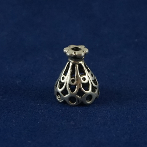 ΚΩΝΟΣ ΑΝΤΙΚΕ ΔΙΑΤΡΗΤΟΣ 7mm ΑΣΗΜΕΝΙΟΣ 925