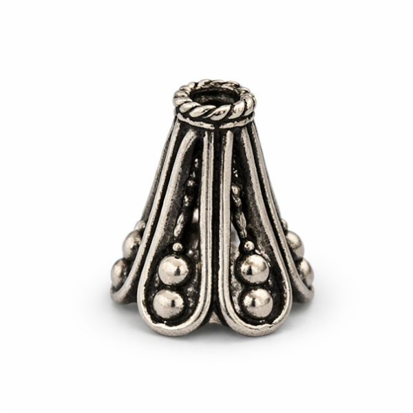 ΚΩΝΟΣ ΑΝΤΙΚΕ ΣΥΡΜΑΤΕΡΟΣ 5mm ΑΣΗΜΕΝΙΟΣ 925