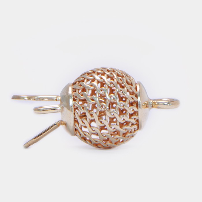 ΚΟΥΜΠΩΜΑ ΑΣΦΑΛΕΙΑΣ ΜΠΙΛΙΑ ΔΙΑΤΡΗΤΗ ΑΣΗΜΕΝΙΟ ΕΠΙΧΡΥΣΩΜΕΝΟ 925