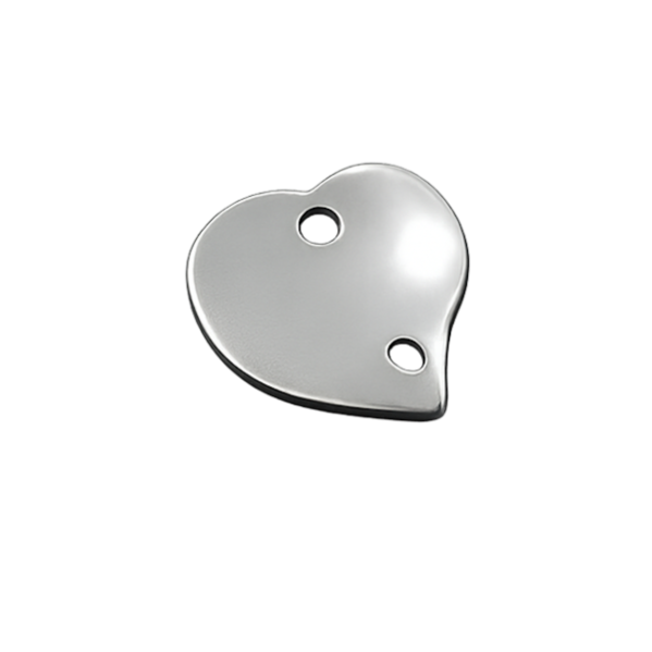 ΚΑΡΔΙΑ ΜΕ 2 ΤΡΥΠΕΣ ΑΣΗΜΕΝΙΑ 925