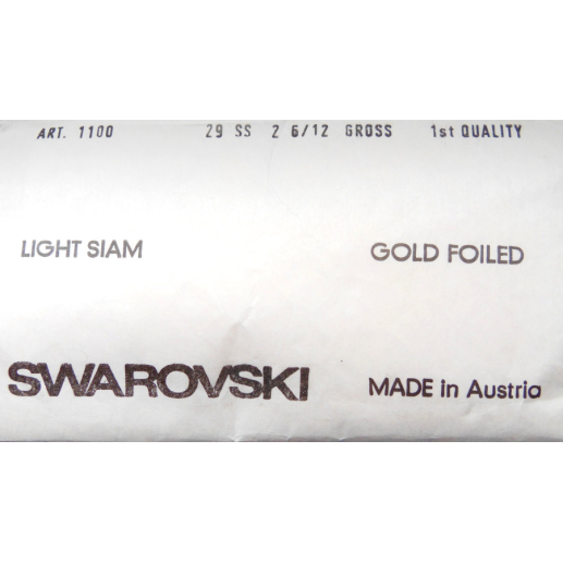 ΠΕΤΡΕΣ SWAROVSKI LIGHT SIAM ΣΤΡΟΓΓΥΛΕΣ 