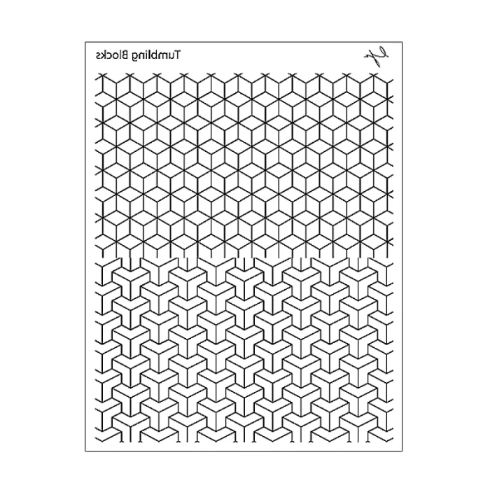 ΛΑΣΤΙΧΟ ΑΠΟΤΥΠΩΣΗΣ ΣΧΕΔΙΩΝ TUMBLING BLOCKS