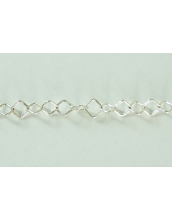 ΑΛΥΣΙΔΑ ΑΣΗΜΕΝΙΑ ΤΕΤΡΑΓΩΝΟΣ ΚΡΙΚΟΣ 925