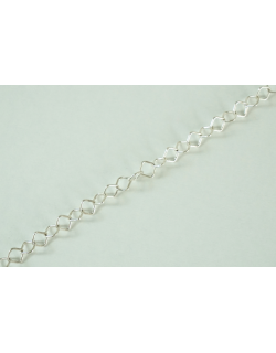 ΑΛΥΣΙΔΑ ΑΣΗΜΕΝΙΑ ΤΕΤΡΑΓΩΝΟΣ ΚΡΙΚΟΣ 925