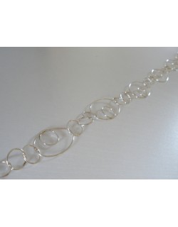 ΑΛΥΣΙΔΑ ΑΣΗΜΕΝΙΑ ΔΙΠΛΟΣ ΚΡΙΚΟΣ ΟΒΑΛ 925