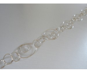 ΑΛΥΣΙΔΑ ΑΣΗΜΕΝΙΑ ΔΙΠΛΟΣ ΚΡΙΚΟΣ ΟΒΑΛ 925