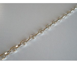 ΑΛΥΣΙΔΑ ΑΣΗΜΕΝΙΑ 7.0 x 4.7mm ΦΑΣΕΤΑ ΟΒΑΛ 925