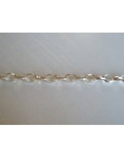 ΑΛΥΣΙΔΑ ΑΣΗΜΕΝΙΑ 7.0 x 4.7mm ΦΑΣΕΤΑ ΟΒΑΛ 925