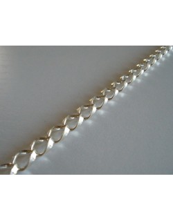 ΑΛΥΣΙΔΑ ΑΣΗΜΕΝΙΑ ΠΛΑΚΕ ΣΤΡΙΦΤΟΣ ΚΡΙΚΟΣ 925