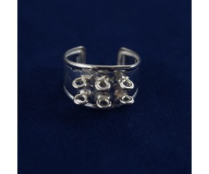 ΔΑΧΤΥΛΙΔΙ ΜΕ ΕΞΙ ΚΡΙΚΟΥΣ ΑΣΗΜΕΝΙΟ 925