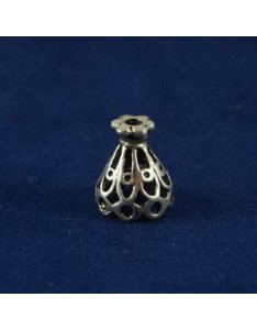 ΚΩΝΟΣ ΑΝΤΙΚΕ ΔΙΑΤΡΗΤΟΣ 7mm ΑΣΗΜΕΝΙΟΣ 925