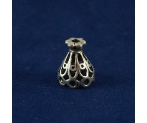 ΚΩΝΟΣ ΑΝΤΙΚΕ ΔΙΑΤΡΗΤΟΣ 7mm ΑΣΗΜΕΝΙΟΣ 925