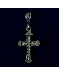 ΣΤΑΥΡΟΣ ME STRASS ΑΣΗΜΕΝΙΟΣ 925