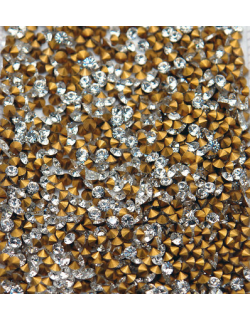 ΠΕΤΡΕΣ SWAROVSKI CLEAR CRYSTAL ΣΤΡΟΓΓΥΛΕΣ 