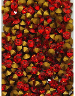 ΠΕΤΡΕΣ SWAROVSKI LIGHT SIAM ΣΤΡΟΓΓΥΛΕΣ 