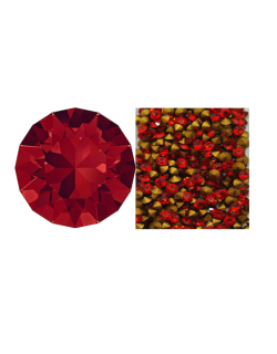 ΠΕΤΡΕΣ SWAROVSKI LIGHT SIAM ΣΤΡΟΓΓΥΛΕΣ 