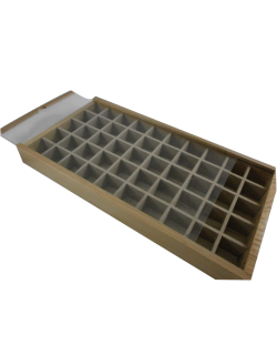 ΚΑΣΕΤΙΝΑ ΞΥΛΙΝΗ ΜΕ 50 ΧΩΡΙΣΜΑΤΑ