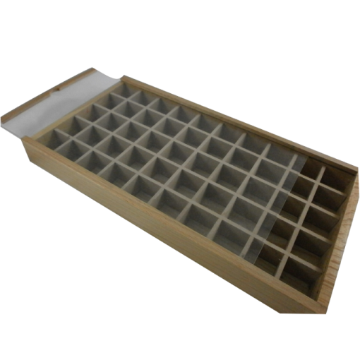 ΚΑΣΕΤΙΝΑ ΞΥΛΙΝΗ ΜΕ 50 ΧΩΡΙΣΜΑΤΑ